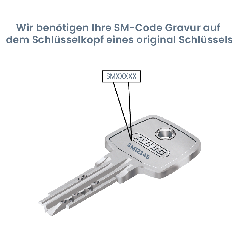 ABUS EC550 Nachschlüssel nach SM-Code